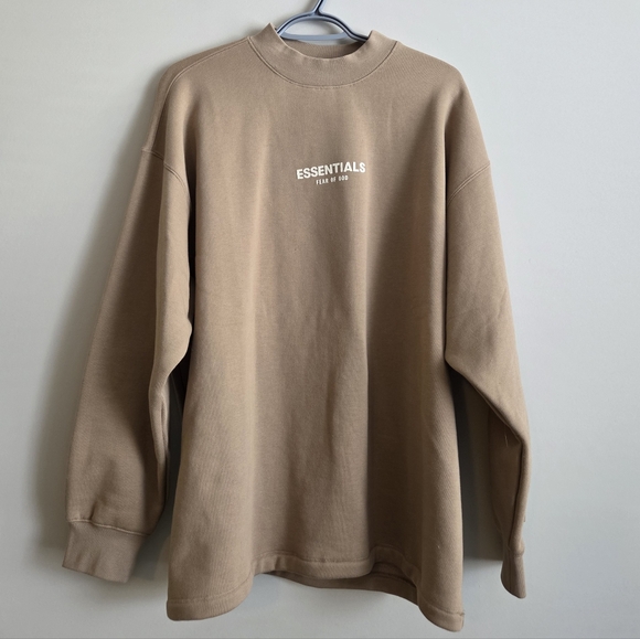 Fear Of God Essentials Crewneck Sweatshirt Oversized Fit Small Unisex Men Women - Picture 2 of 7